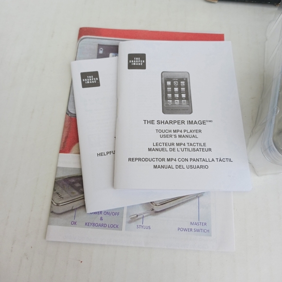 The Sharper Image Touch MP4 Player New Open Box Touch Screen Music Player - Picture 4 of 4